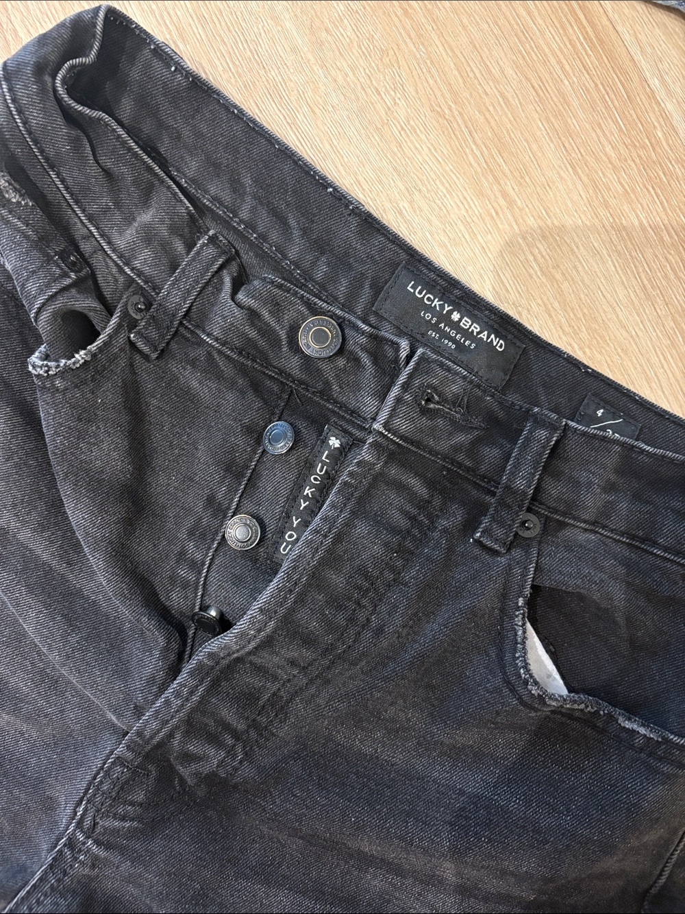 Lucky brand straight black jeans